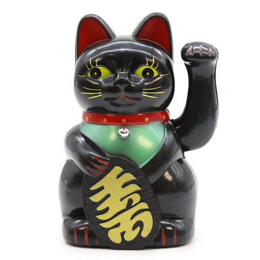 Black Money Cat - 15cm - ScentiMelti Home Fragrance, Beauty & Gifts UK