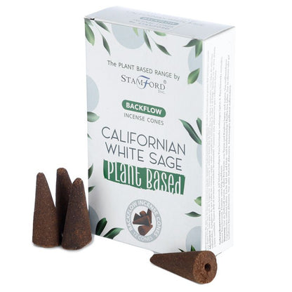 Plant Based Backflow Incense Cones - Californian White Sage - ScentiMelti  Plant Based Backflow Incense Cones - Californian White Sage