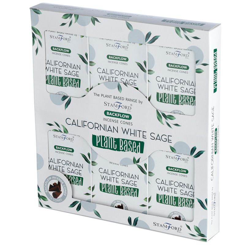 Plant Based Backflow Incense Cones - Californian White Sage