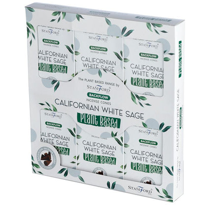 Plant Based Backflow Incense Cones - Californian White Sage - ScentiMelti  Plant Based Backflow Incense Cones - Californian White Sage