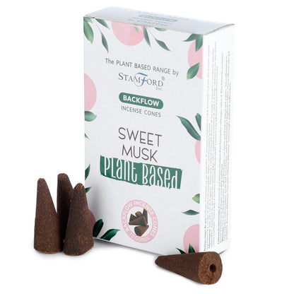 Plant Based Backflow Incense Cones - Sweet Musk - ScentiMelti  Plant Based Backflow Incense Cones - Sweet Musk