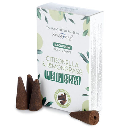 Plant Based Backflow Incense Cones - Citronella & Lemongrass - ScentiMelti  Plant Based Backflow Incense Cones - Citronella & Lemongrass