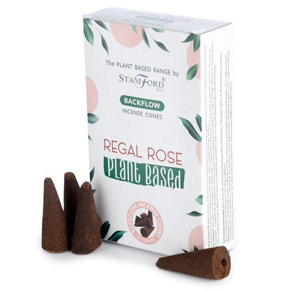 Plant Based Backflow Incense Cones - Regal Rose - ScentiMelti  Plant Based Backflow Incense Cones - Regal Rose