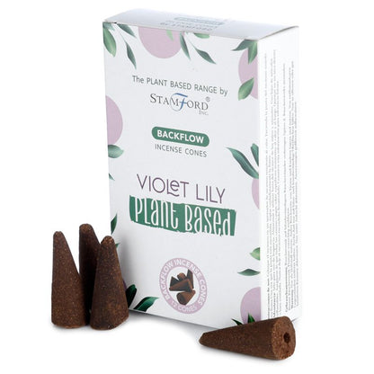 Plant Based Backflow Incense Cones - Violet Lilly - ScentiMelti  Plant Based Backflow Incense Cones - Violet Lilly