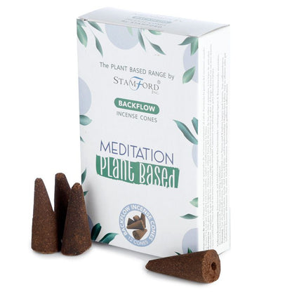 Plant Based Backflow Incense Cones - Meditation - ScentiMelti  Plant Based Backflow Incense Cones - Meditation