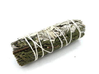 Smudge Stick - White Sage & Cedar 10cm - ScentiMelti  Smudge Stick - White Sage & Cedar 10cm