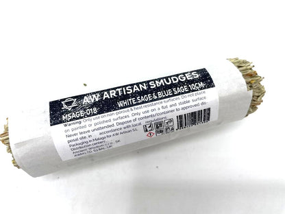 Smudge Stick - White Sage & Blue Sage 10cm - ScentiMelti  Smudge Stick - White Sage & Blue Sage 10cm