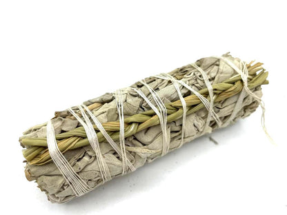 Smudge Stick - White Sage & Sweetgrass 10cm - ScentiMelti  Smudge Stick - White Sage & Sweetgrass 10cm