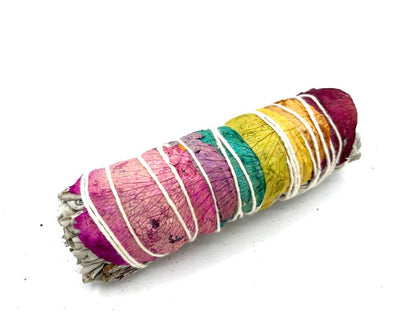 Smudge Stick - 7 Chakras Rose Petals Sage 10 cm (Chakra) - ScentiMelti  Smudge Stick - 7 Chakras Rose Petals Sage 10 cm (Chakra)