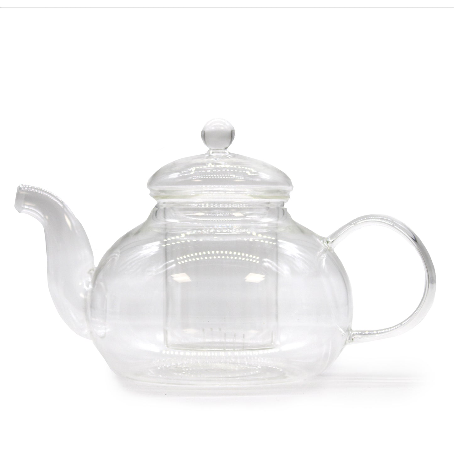 Glass Infuser Teapot - Round Pearl - 800ml - ScentiMelti  Glass Infuser Teapot - Round Pearl - 800ml