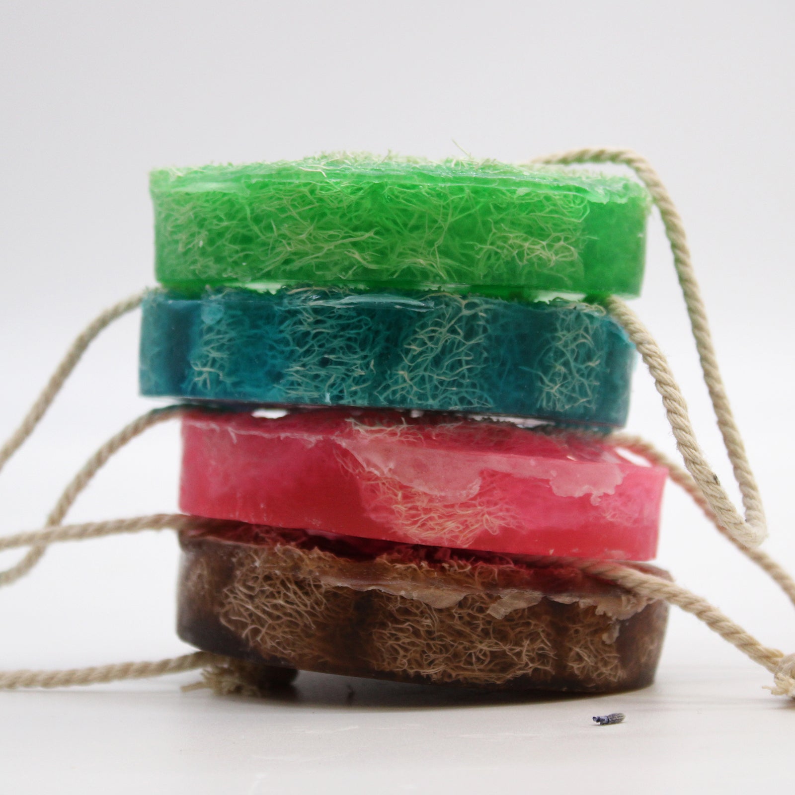 Fruity Scrub Soap on a Rope | Mango | Soap Sponges - ScentiMelti Home Fragrance, Beauty & Gifts UK