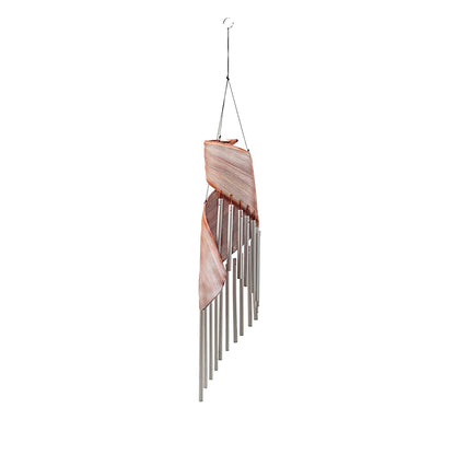 Coconut Leaf Wind Chimes - Whitewash - ScentiMelti  Coconut Leaf Wind Chimes - Whitewash