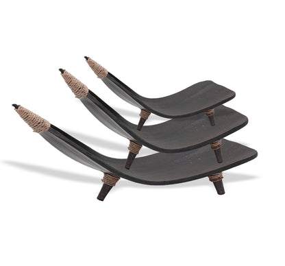 Coconut Leaf Fruit Bowl Set - Chocolate - ScentiMelti  Coconut Leaf Fruit Bowl Set - Chocolate