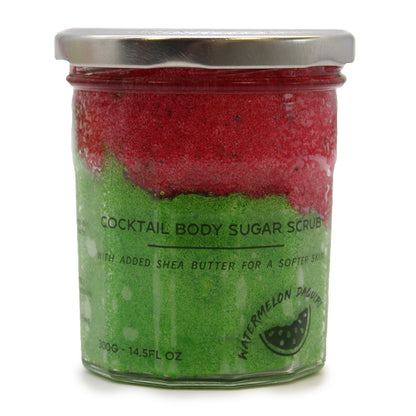 Fragranced Sugar Body Scrub - Watermelon Daquiri 300g - ScentiMelti  Fragranced Sugar Body Scrub - Watermelon Daquiri 300g