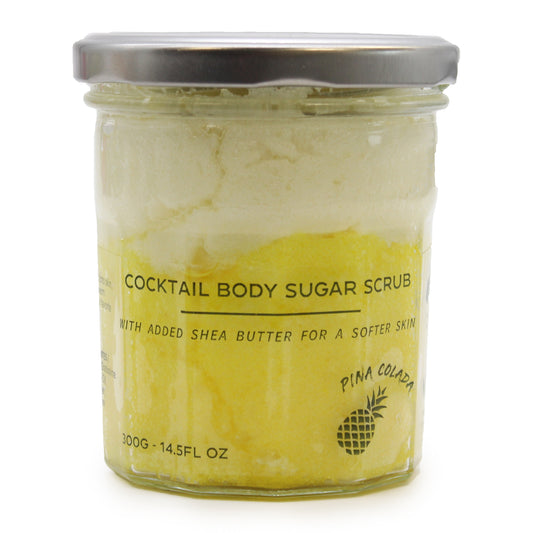 Fragranced Sugar Body Scrub - Pinacolada 300g - ScentiMelti  Fragranced Sugar Body Scrub - Pinacolada 300g