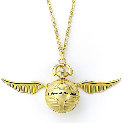 Harry Potter Gold Plated Golden Snitch Watch Necklace - ScentiMelti Home Fragrance, Beauty & Gifts UK