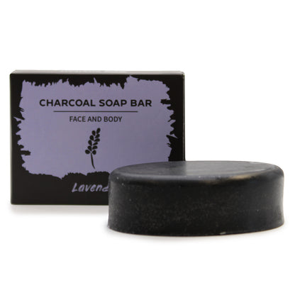 Charcoal Soap 85g - Lavender - ScentiMelti  Charcoal Soap 85g - Lavender