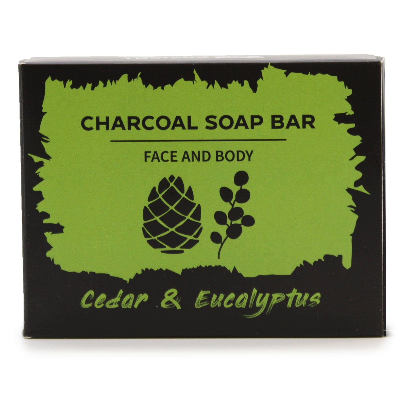 Charcoal Soap 85g - Eucalyptus & Cedarwood - ScentiMelti  Charcoal Soap 85g - Eucalyptus & Cedarwood