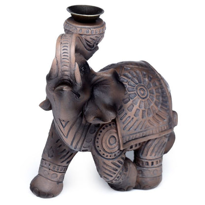 Wood Effect Elephant Backflow Incense Burner - ScentiMelti  Wood Effect Elephant Backflow Incense Burner