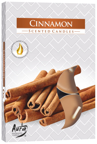 Set of 6 Scented Tealights - Cinnamon - ScentiMelti  Set of 6 Scented Tealights - Cinnamon