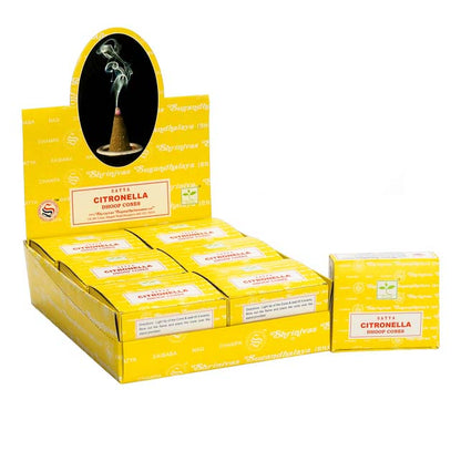 Citronella Dhoop Cones - ScentiMelti  Citronella Dhoop Cones