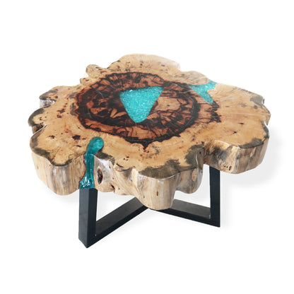 Tamarind and Resin Coffee Table - Aqua - ScentiMelti Home Fragrance, Beauty & Gifts UK