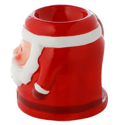 Santa Shaped Christmas Ceramic Oil Burner - ScentiMelti  Santa Shaped Christmas Ceramic Oil Burner