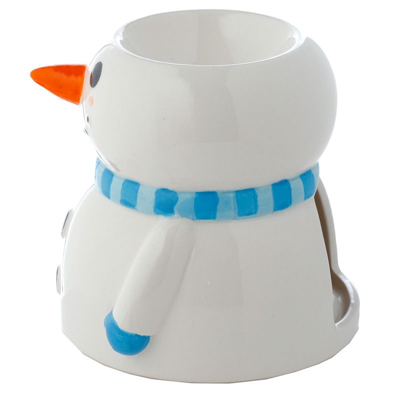 Snowman Shaped Christmas Ceramic Oil Burner - ScentiMelti  Snowman Shaped Christmas Ceramic Oil Burner