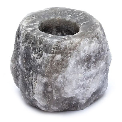 Grey Salt Candle Holder 600-800g - ScentiMelti  Grey Salt Candle Holder 600-800g