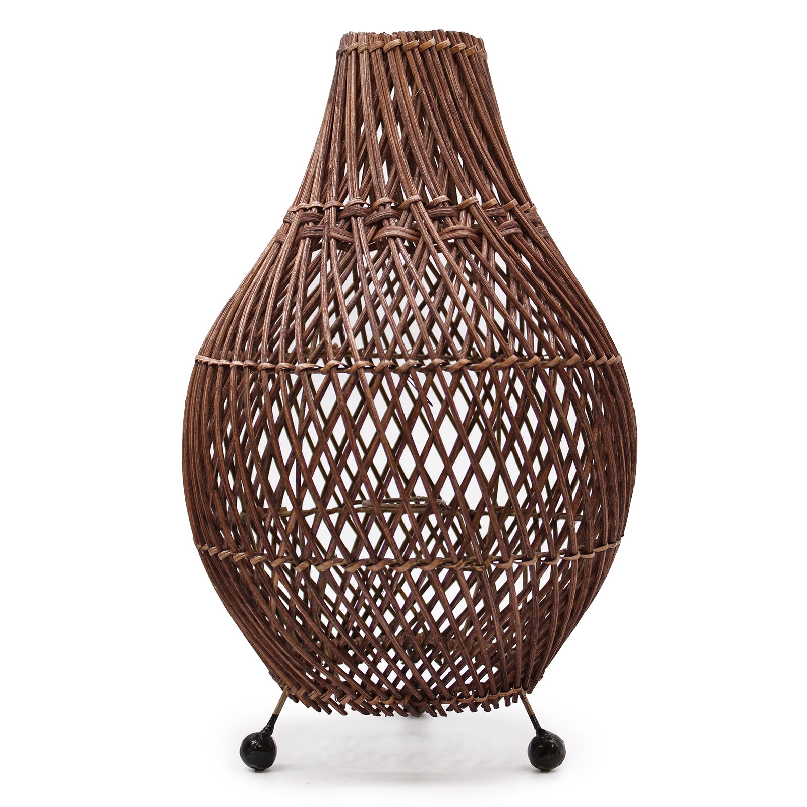 Rattan Table Lamps - Dark Brown - ScentiMelti  Rattan Table Lamps - Dark Brown