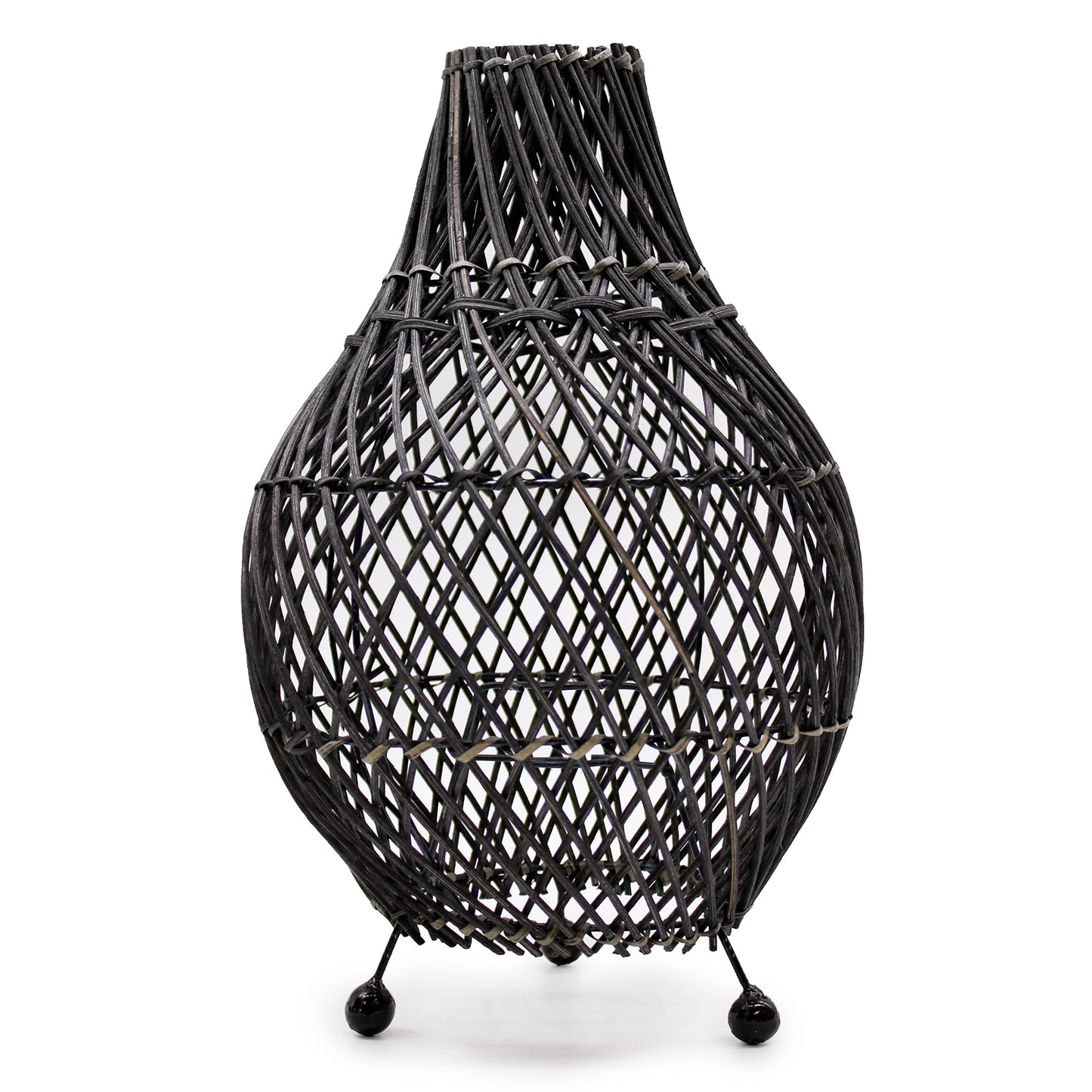 Rattan Table Lamps - Black - ScentiMelti  Rattan Table Lamps - Black