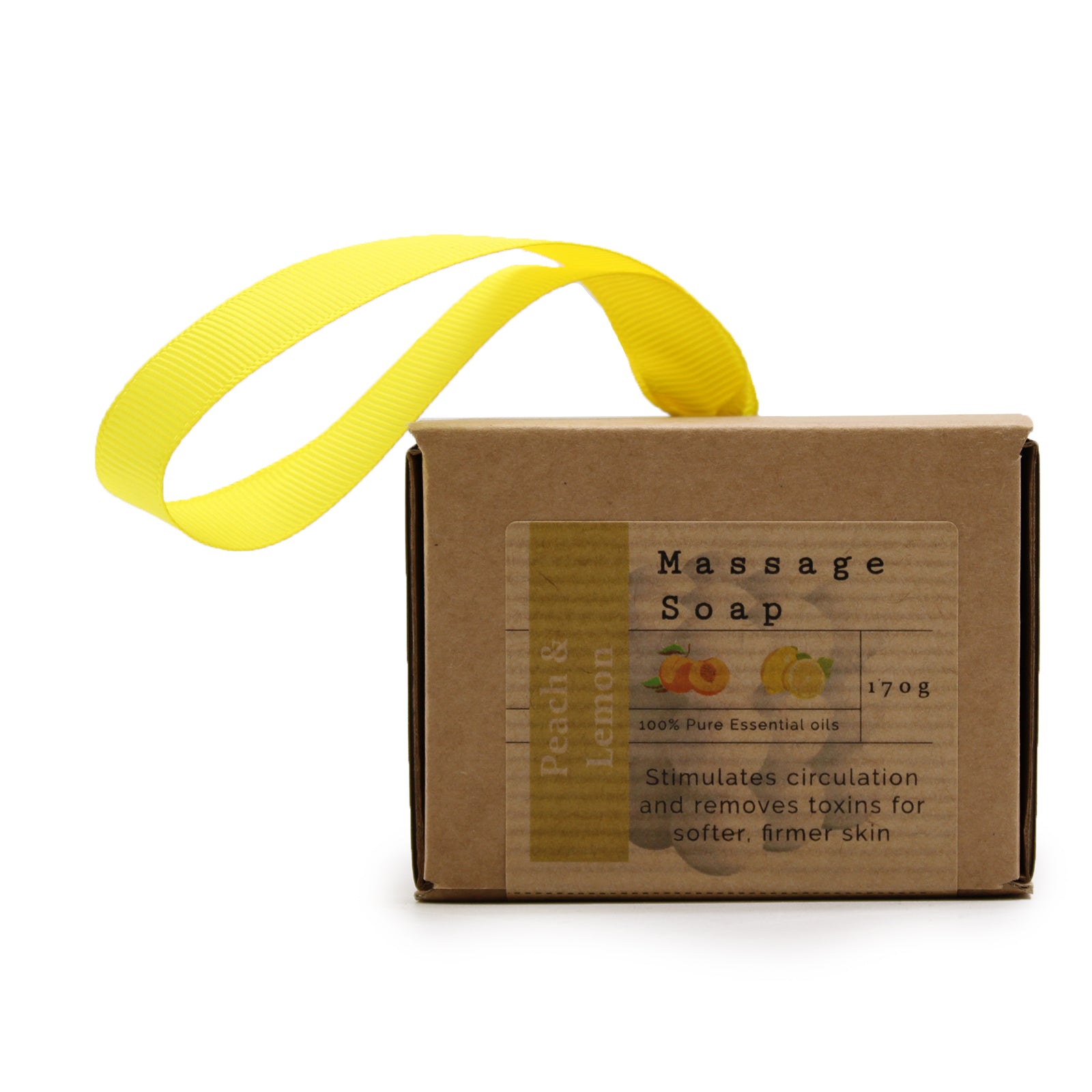 Boxed Single Massage Soaps - Peach & Lemon - ScentiMelti  Boxed Single Massage Soaps - Peach & Lemon