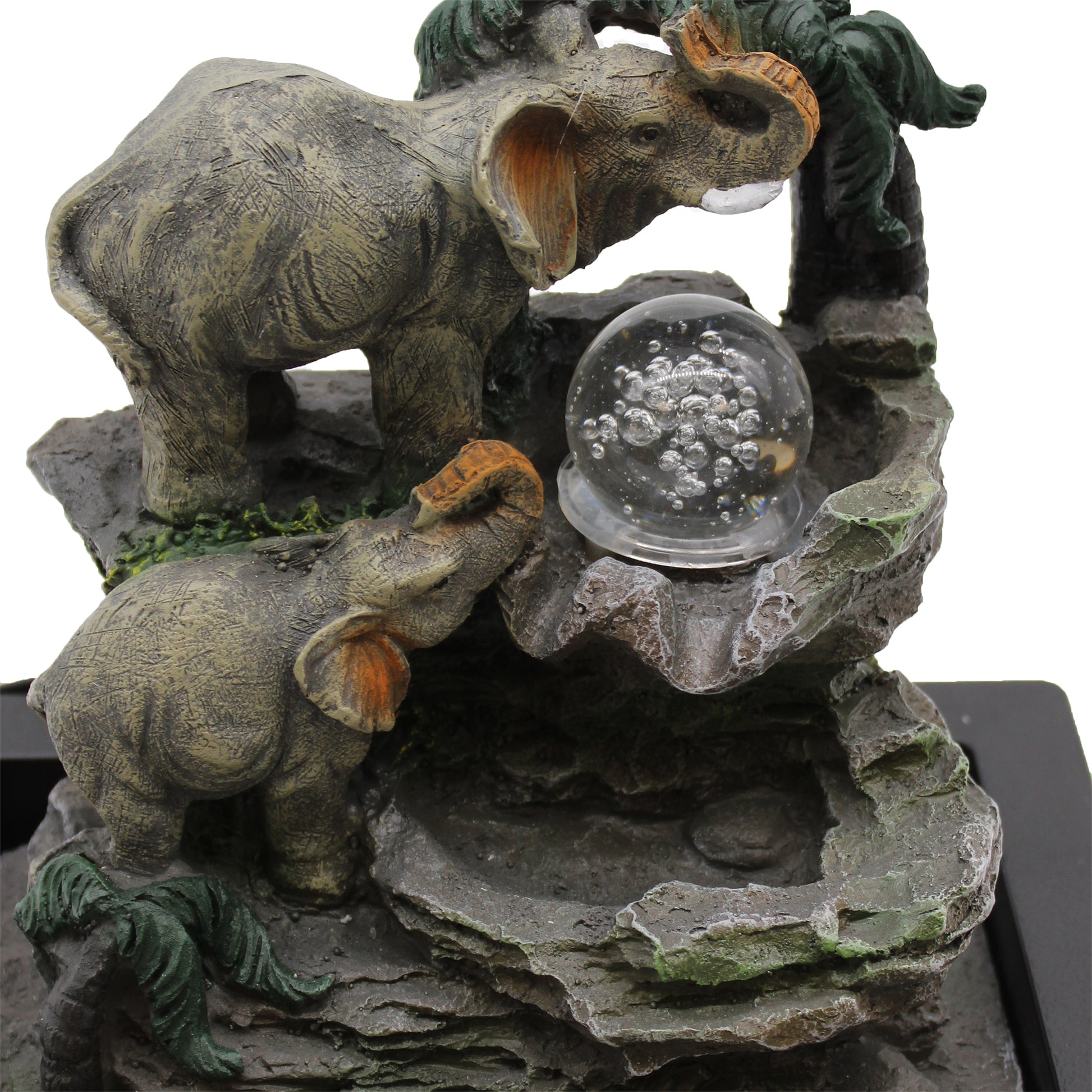 Tabletop Water Feature - 30cm - Elephant Family - ScentiMelti  Tabletop Water Feature - 30cm - Elephant Family