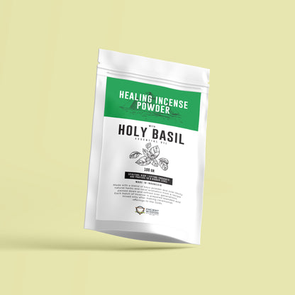 Healing Incense Powder - Holy Basil 100gm - ScentiMelti  Healing Incense Powder - Holy Basil 100gm