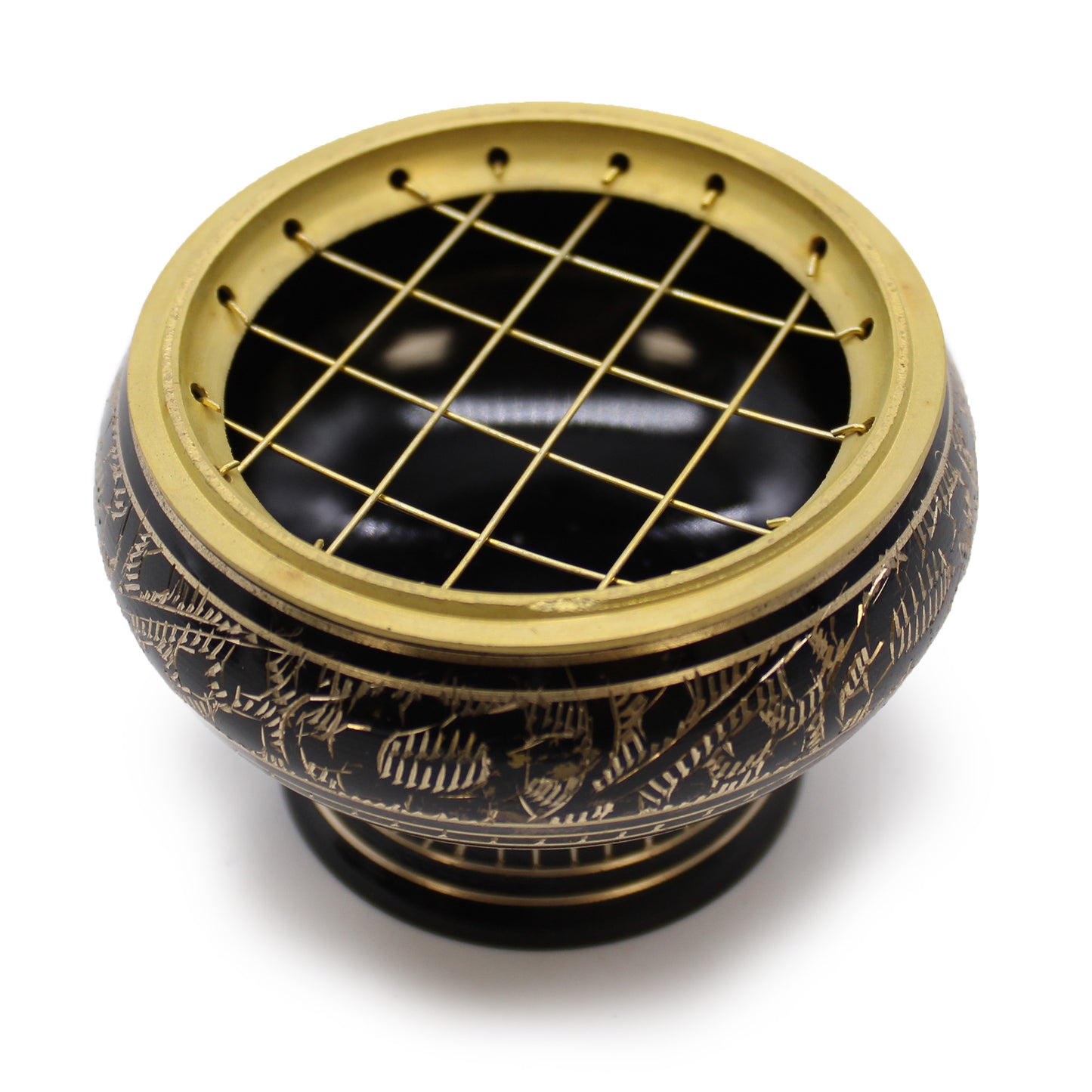 Brass Charcoal Burner - ScentiMelti  Brass Charcoal Burner