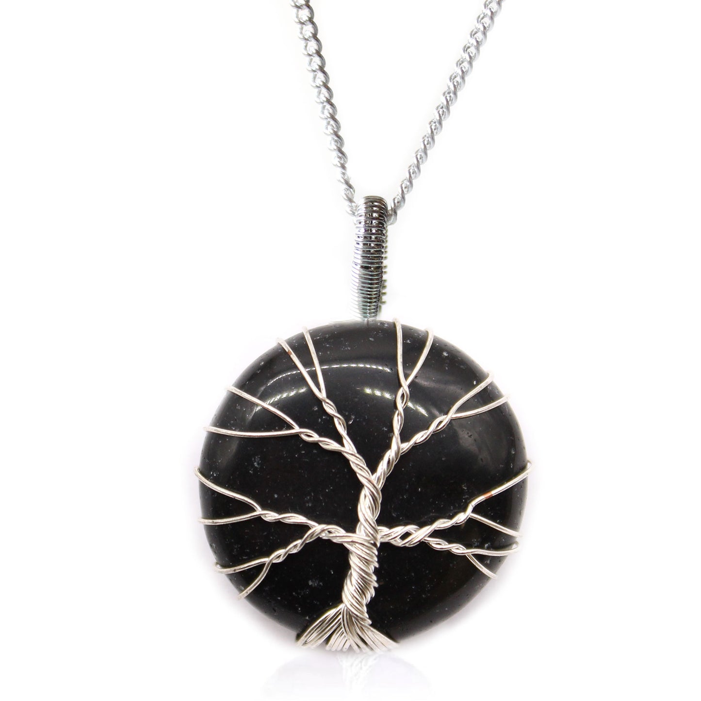 Tree of Life Gemstone Necklace - Black Onyx - ScentiMelti  Tree of Life Gemstone Necklace - Black Onyx