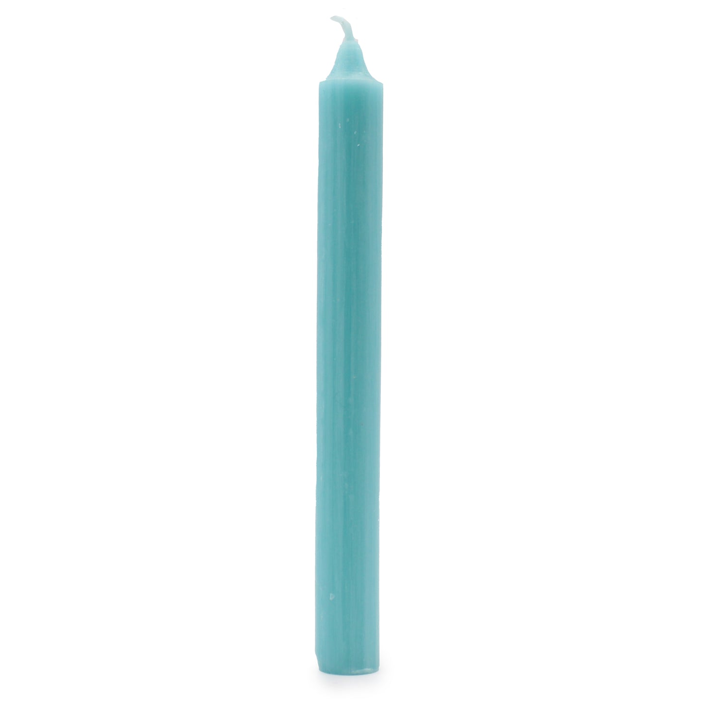 Solid Colour Dinner Candles - Rustic Aqua - Pack of 5