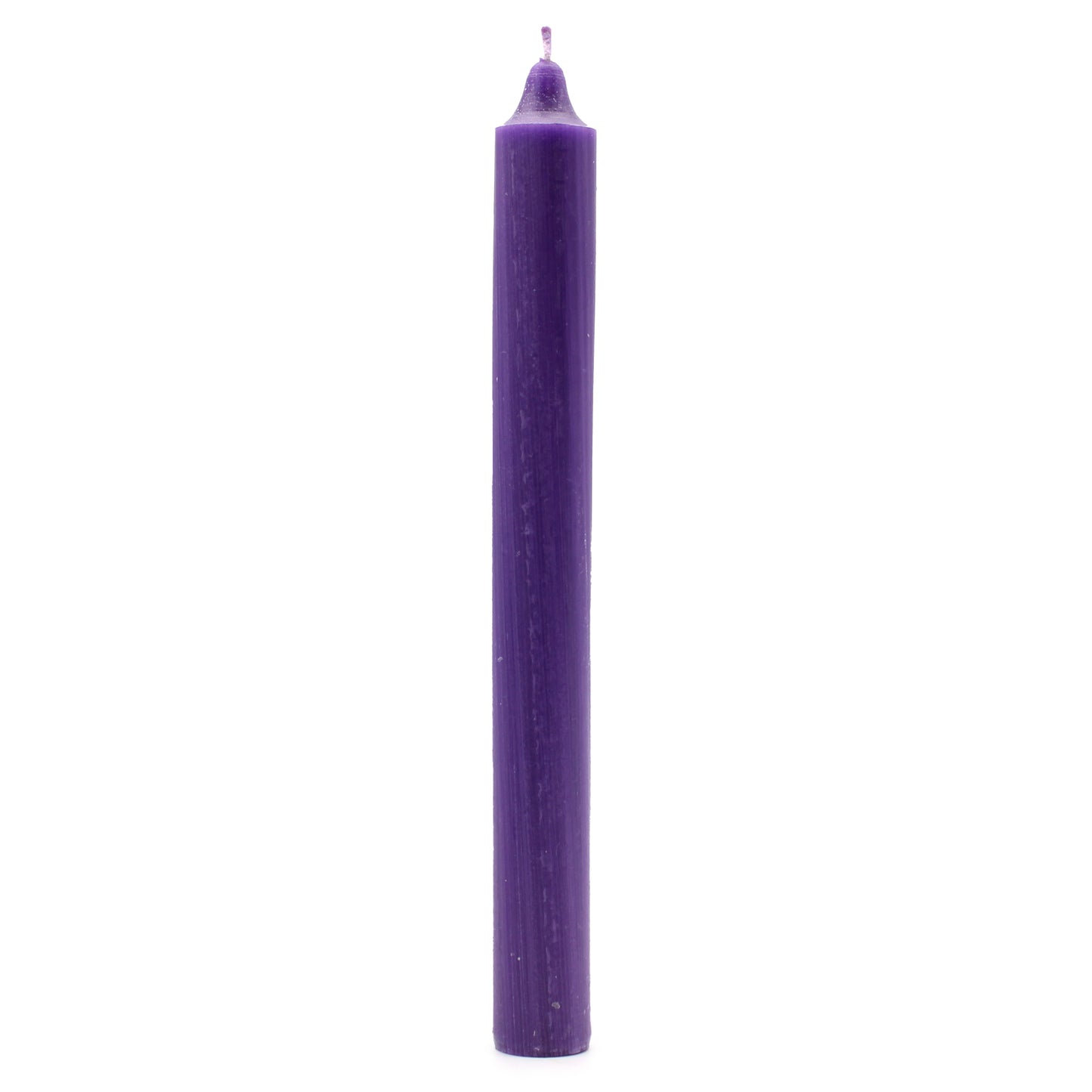 Solid Colour Dinner Candles - Rustic Purple - Pack of 5