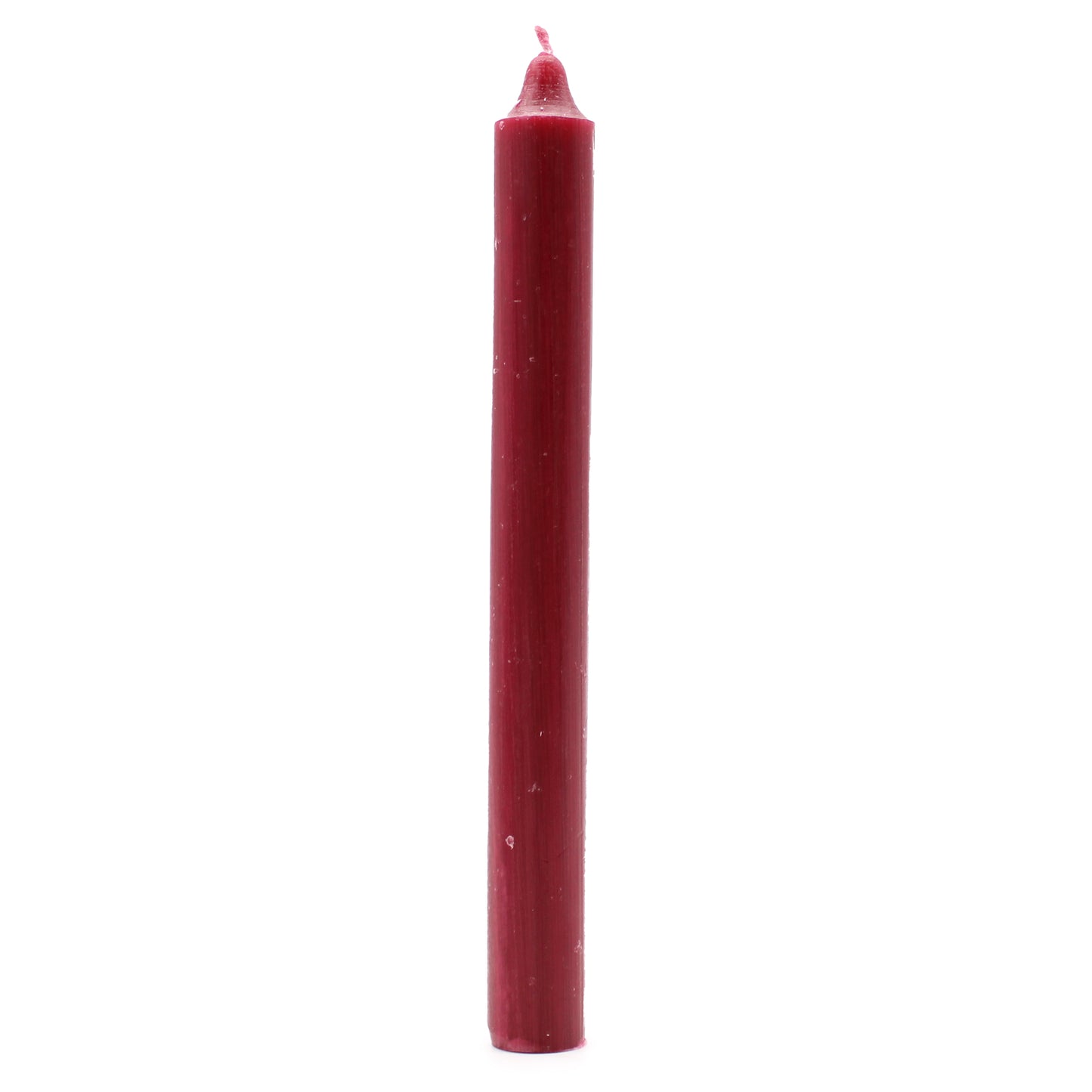Solid Colour Dinner Candles - Rustic Burgandy - Pack of 5
