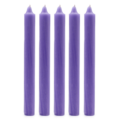 Solid Colour Dinner Candles - Rustic Lilac - Pack of 5 - ScentiMelti  Solid Colour Dinner Candles - Rustic Lilac - Pack of 5