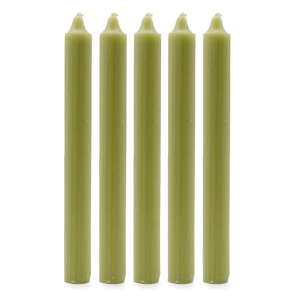 Solid Colour Dinner Candles - Rustic Olive - Pack of 5 - ScentiMelti  Solid Colour Dinner Candles - Rustic Olive - Pack of 5