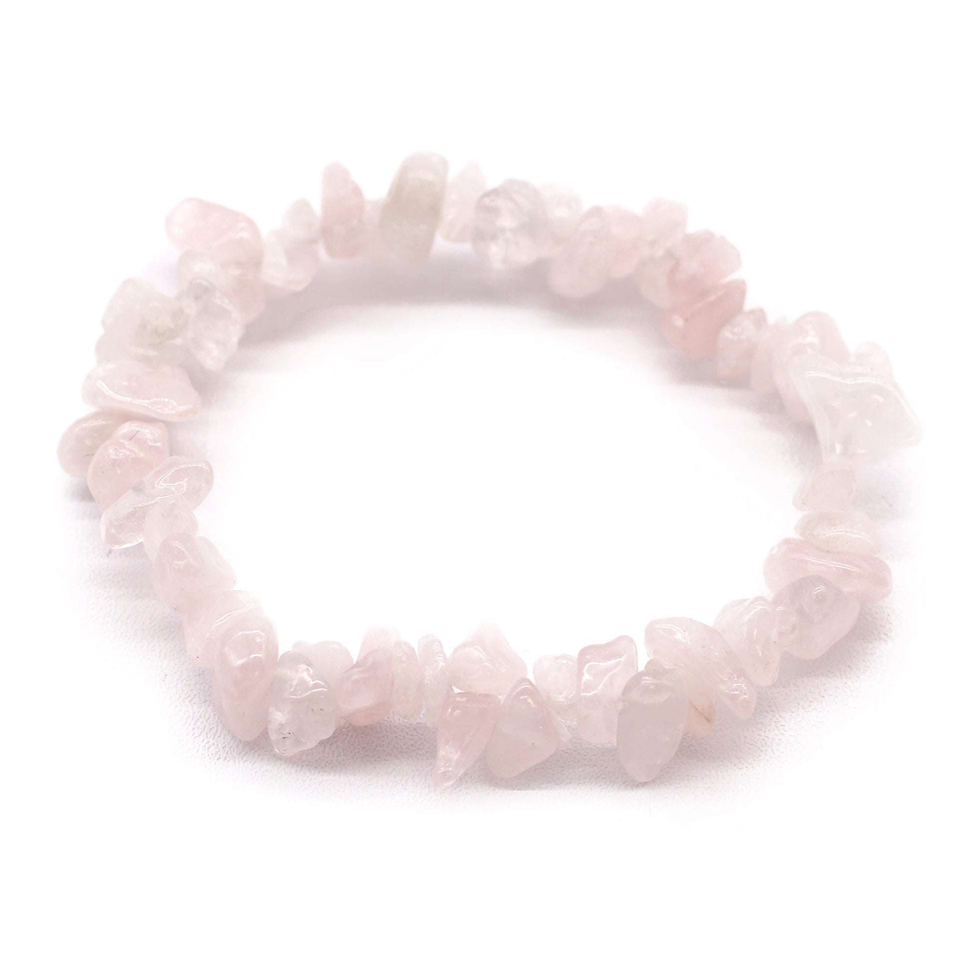 Chipstone Bracelet - Rose Quartz - ScentiMelti  Chipstone Bracelet - Rose Quartz