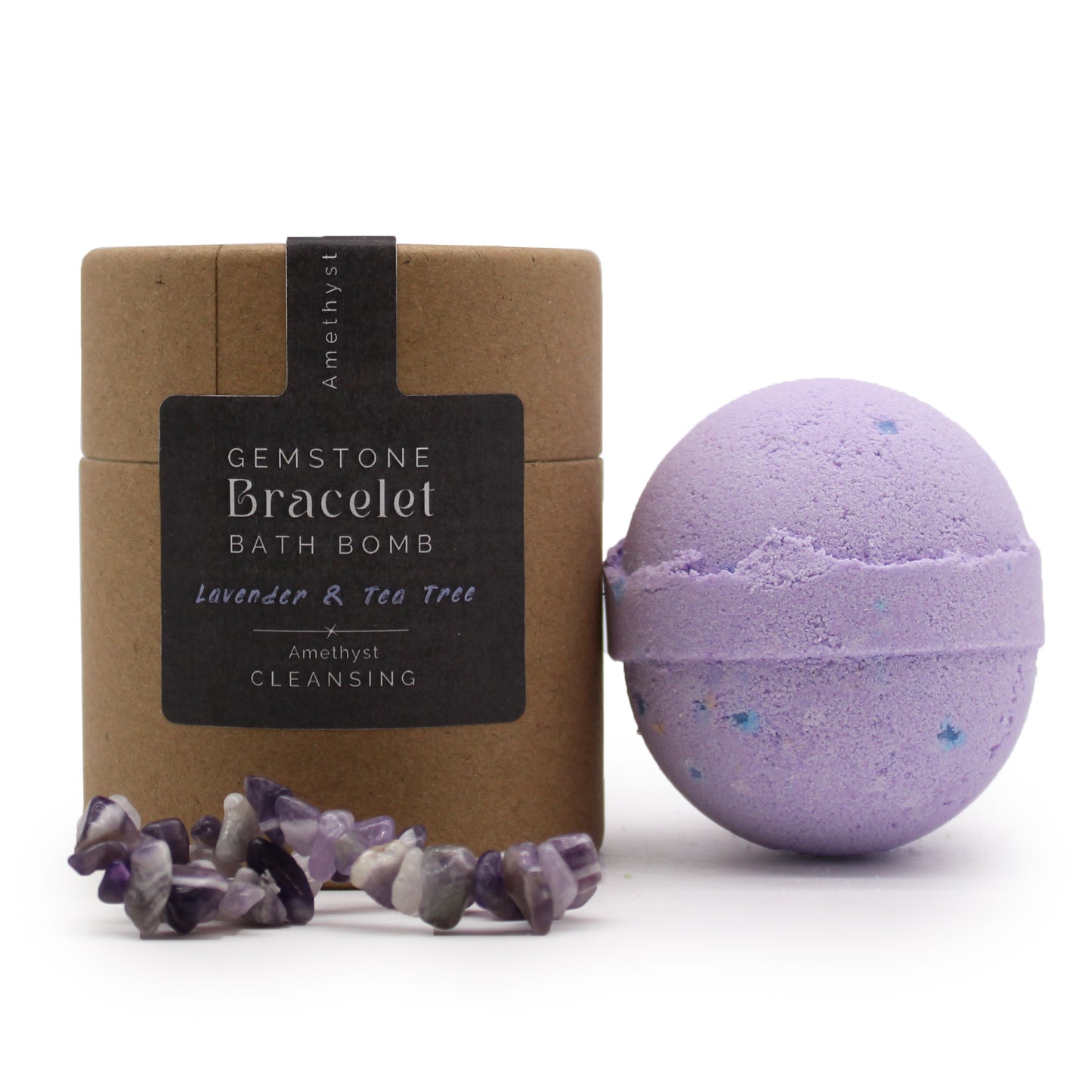 Amethyst Gem Bracelet Bath Bomb - ScentiMelti  Amethyst Gem Bracelet Bath Bomb