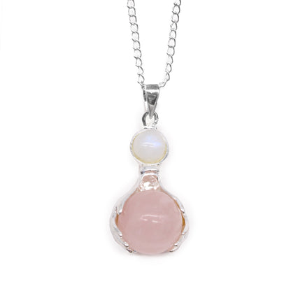 Gemstone Healing Hands Pendant - Rose Quartz - ScentiMelti  Gemstone Healing Hands Pendant - Rose Quartz