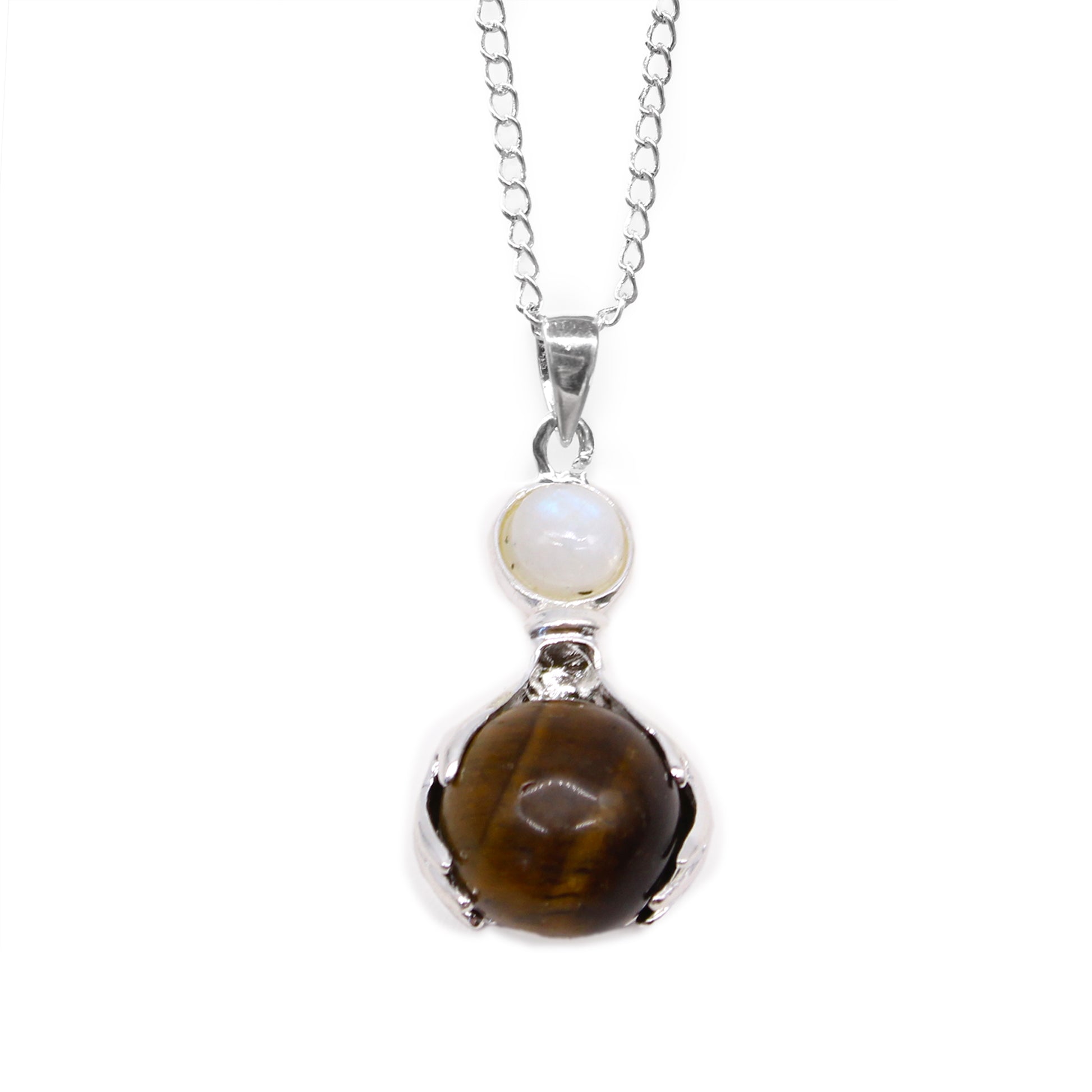 Gemstone Healing Hands Pendant - Tiger Eye - ScentiMelti  Gemstone Healing Hands Pendant - Tiger Eye