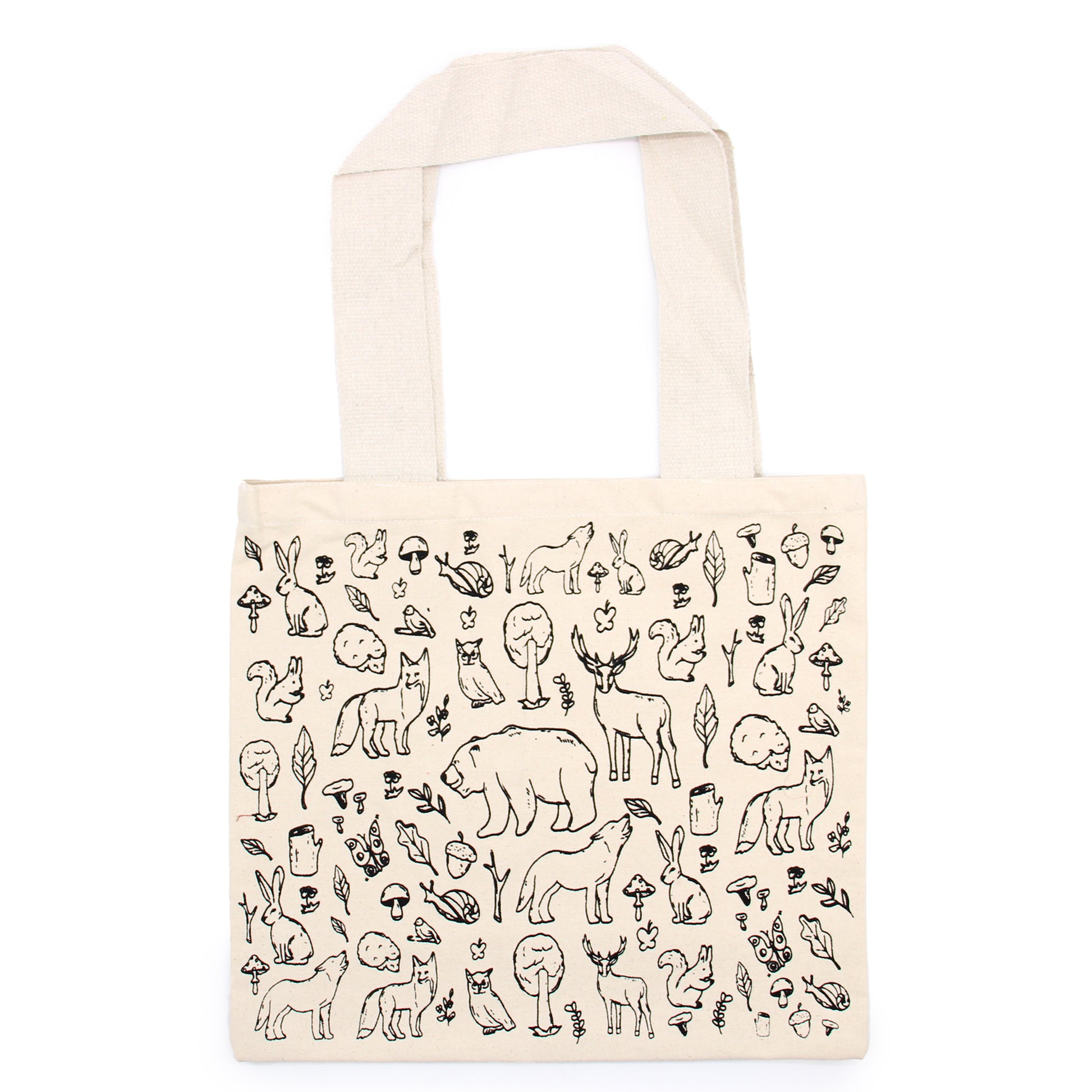 Big Cotton Shopping Bag - 38x42cm - Forest Life - 10oz - ScentiMelti  Big Cotton Shopping Bag - 38x42cm - Forest Life - 10oz