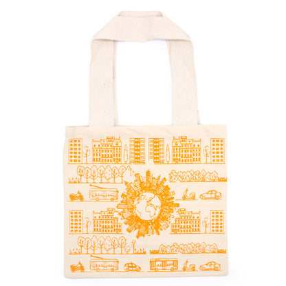 Big Cotton Shopping Bag - 38x42cm - City Life - 10oz - ScentiMelti  Big Cotton Shopping Bag - 38x42cm - City Life - 10oz