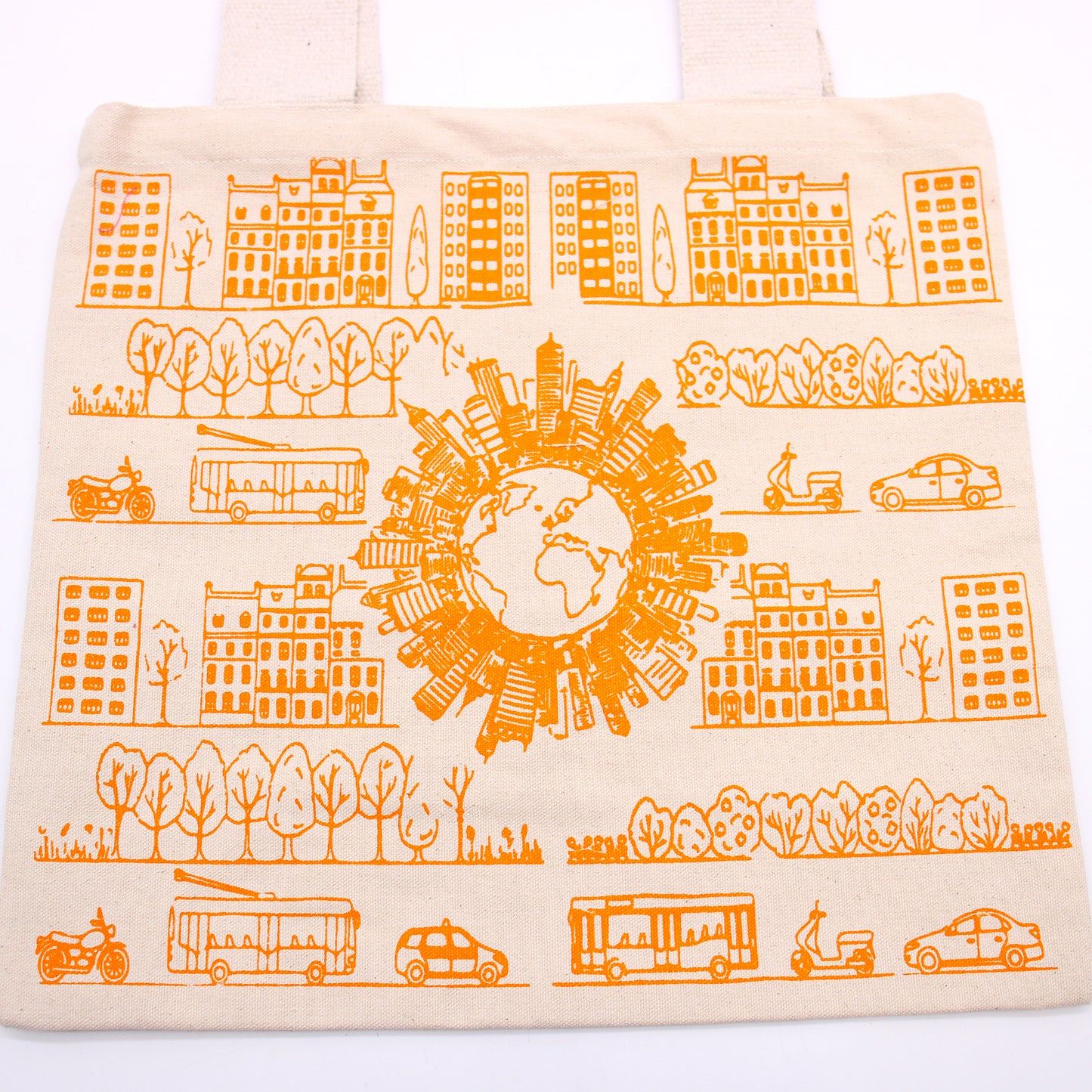 Big Cotton Shopping Bag - 38x42cm - City Life - 10oz - ScentiMelti  Big Cotton Shopping Bag - 38x42cm - City Life - 10oz