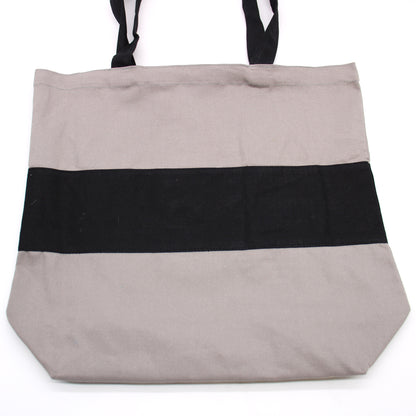 Two Tone Cotton Bag - 38x42x12cm - Grey & Black - 10oz - ScentiMelti  Two Tone Cotton Bag - 38x42x12cm - Grey & Black - 10oz