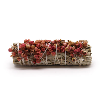 Smudge Stick - White Sage and Pirul Seed - ScentiMelti  Smudge Stick - White Sage and Pirul Seed